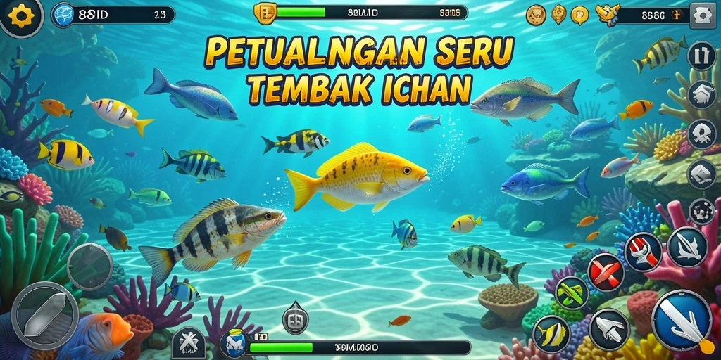 Screenshot gameplay 88ID menampilkan aksi seru Tembak Ikan.