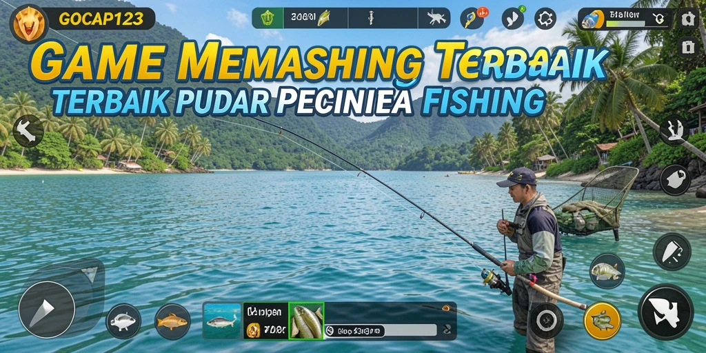 Tangkapan layar utama GOCAP123 menunjukkan aksi memancing yang mendebarkan.