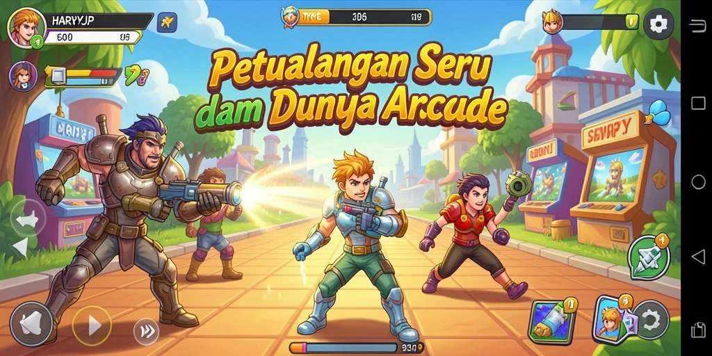 Tampilan gameplay menarik dari HARAPJP yang memukau.