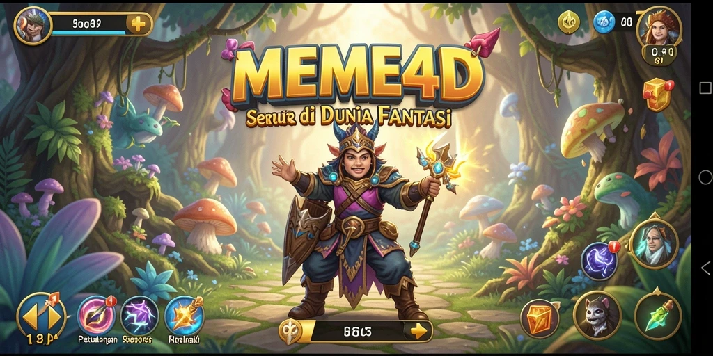Screenshot gameplay MEME4D yang menunjukkan aksi seru dan tantangan petualangan.