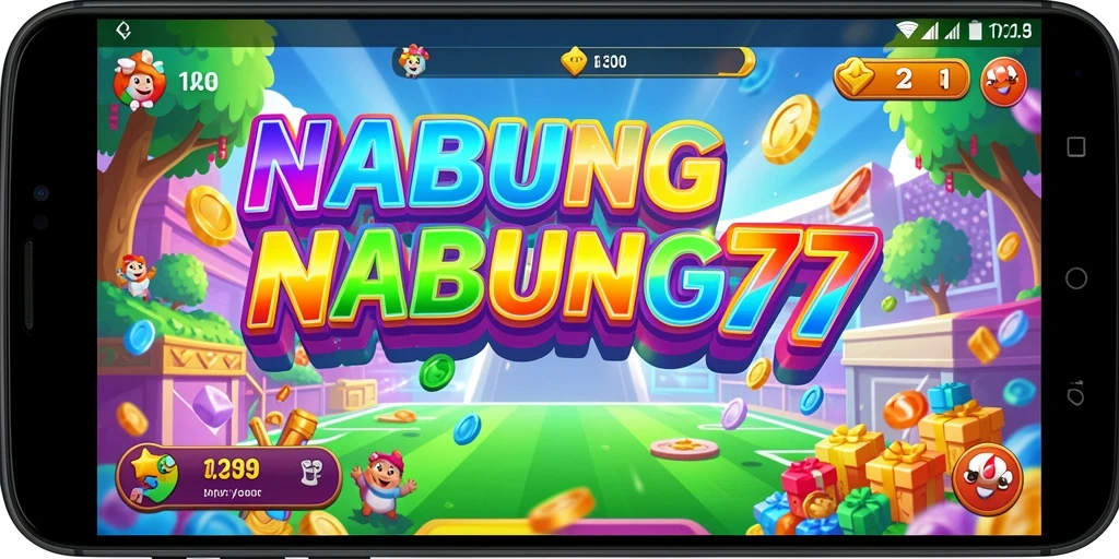 Tampilan gameplay NABUNG77 yang seru dan penuh warna.