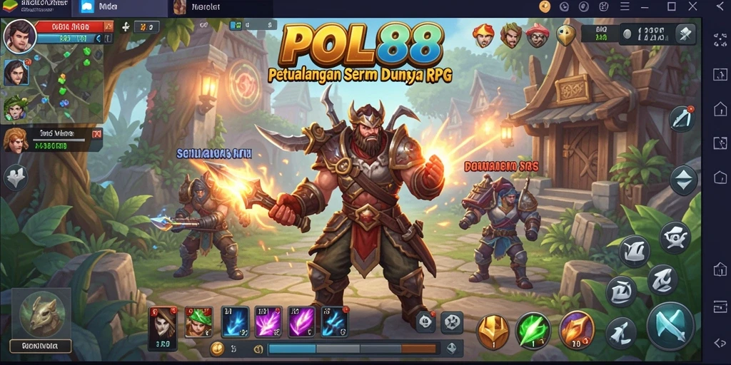 Tangkapan layar gameplay POL88 saat berpetualang di dunia RPG.