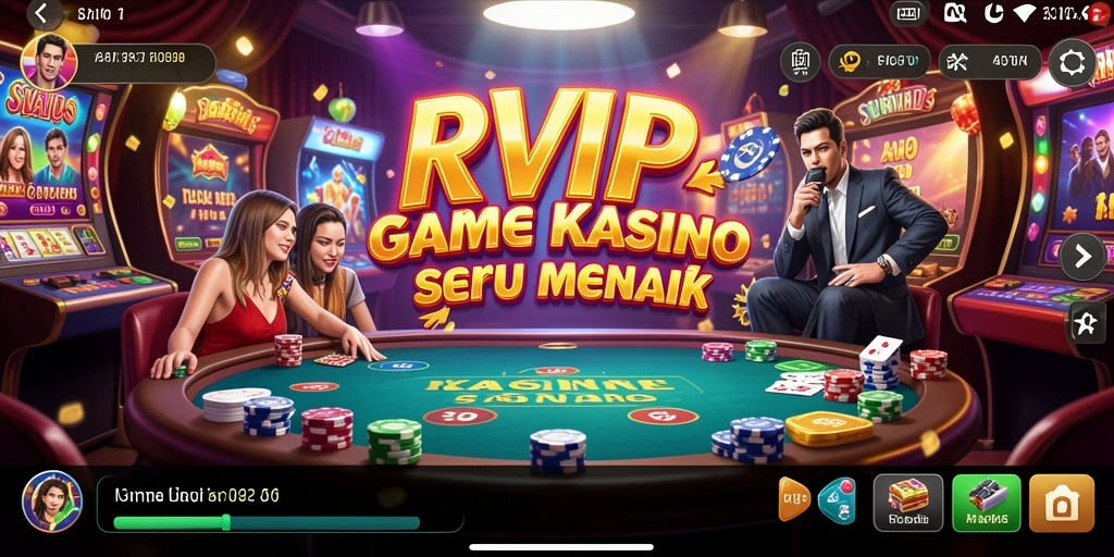 Tangkapan layar <strong>RVIP</strong> menampilkan aksi mendebarkan permainan Kasino.