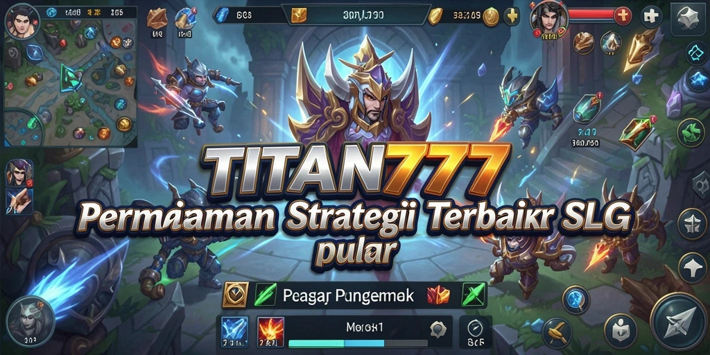 Screenshot utama TITAN777 menampakkan aksi pertempuran yang mendebarkan.